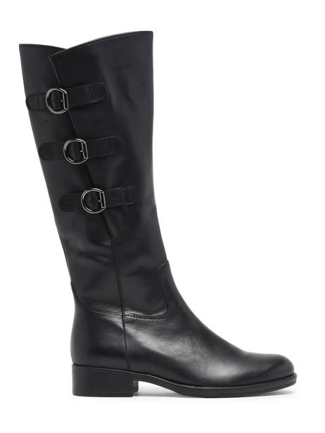 Riding  Boots In Leather Gabor Black accessoires 27
