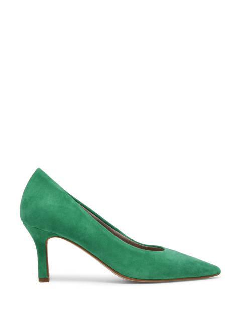Escarpins Talon Aiguille En Cuir En Cuir Tamaris Vert accessoires 20