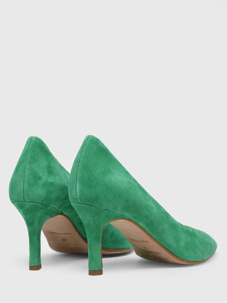 Escarpins Talon Aiguille En Cuir En Cuir Tamaris Vert accessoires 20 vue secondaire 4