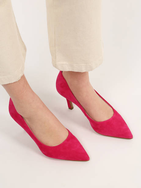 Escarpins Talon Aiguille En Cuir En Cuir Tamaris Rose accessoires 20 vue secondaire 2