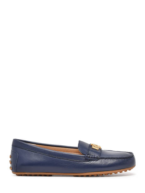 Moccasins Barnsbury In Leather Lauren ralph lauren Blue accessoires 85284707
