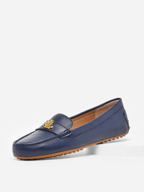 Moccasins Barnsbury In Leather Lauren ralph lauren Blue accessoires 85284707 other view 1