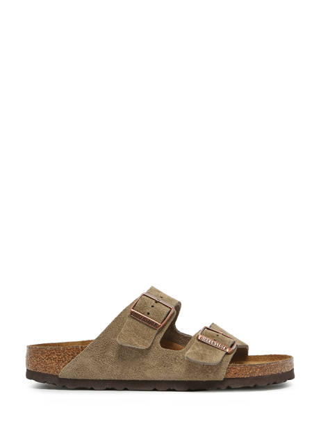 Mules Arizona En Cuir Birkenstock Beige accessoires 951303