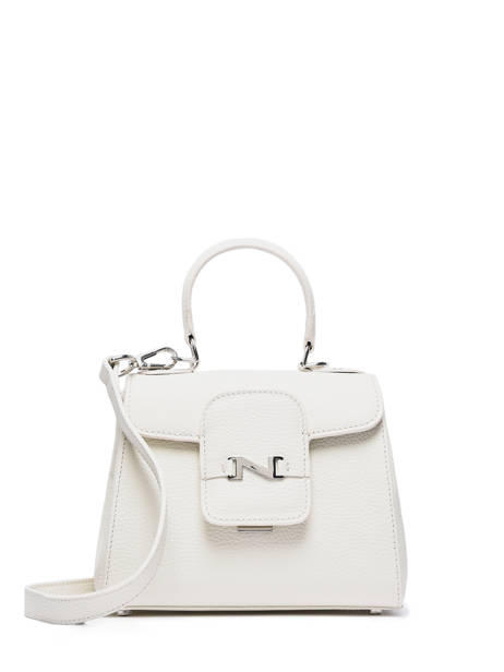 Leather Mini Duras Crossbody Bag Nathan baume Beige ines 4