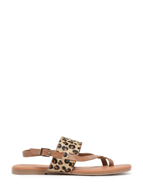 Sandals Lala In Leather Pieces Brown accessoires 17136423