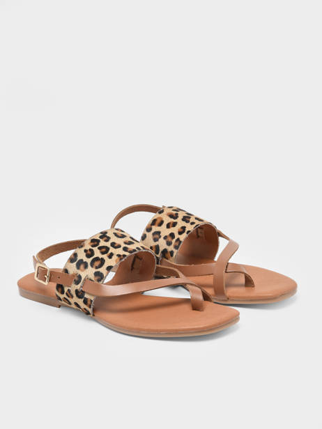 Sandals Lala In Leather Pieces Brown accessoires 17136423 other view 2