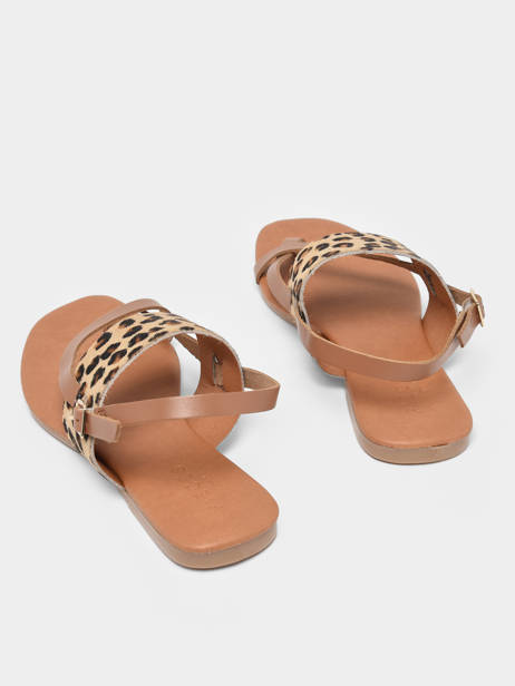 Sandals Lala In Leather Pieces Brown accessoires 17136423 other view 3