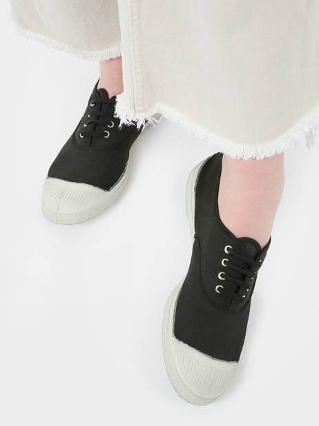 Sneakers Bensimon Noir accessoires F15004 vue secondaire 2