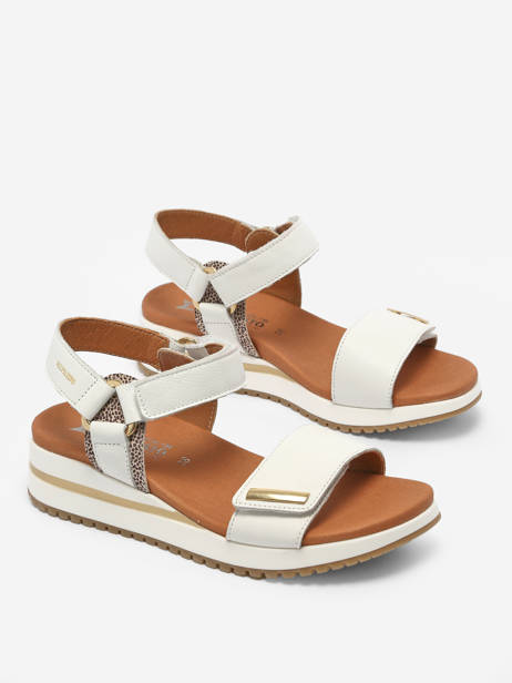 Sandals Jeanie In Leather Mephisto White accessoires P5142127 other view 2