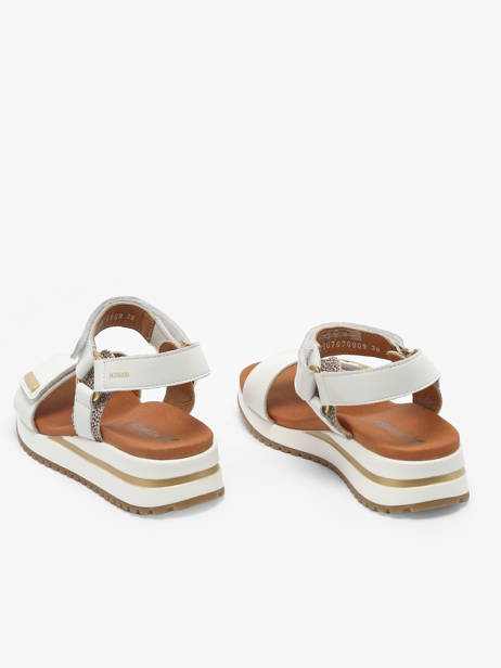 Sandals Jeanie In Leather Mephisto White accessoires P5142127 other view 3