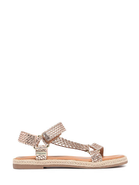 Sandals Hipsto In Leather Les tropeziennes Gold accessoires HIPSTO