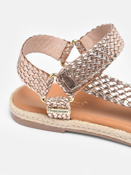Sandals Hipsto In Leather Les tropeziennes Gold accessoires HIPSTO other view 1