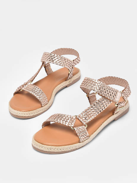 Sandals Hipsto In Leather Les tropeziennes Gold accessoires HIPSTO other view 3