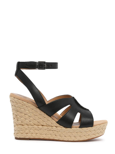 Platform Sandals Careena In Leather Ugg Black accessoires 1128251