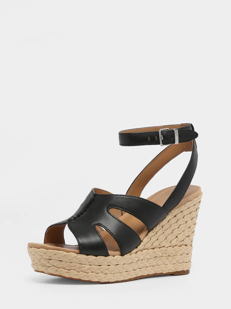 Platform Sandals Careena In Leather Ugg Black accessoires 1128251 other view 1