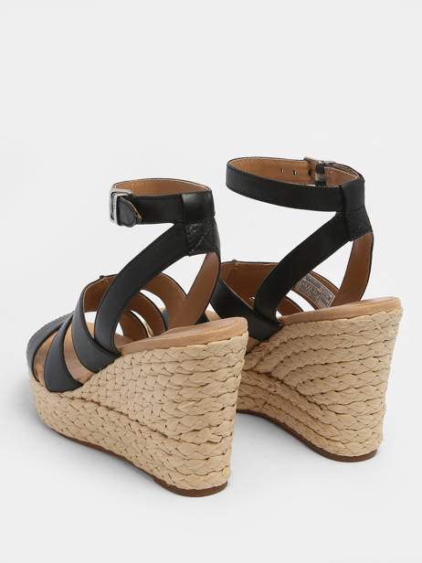 Platform Sandals Careena In Leather Ugg Black accessoires 1128251 other view 4