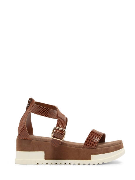 Sandals Nablier In Leather Metamorf'ose Brown accessoires NABLIER