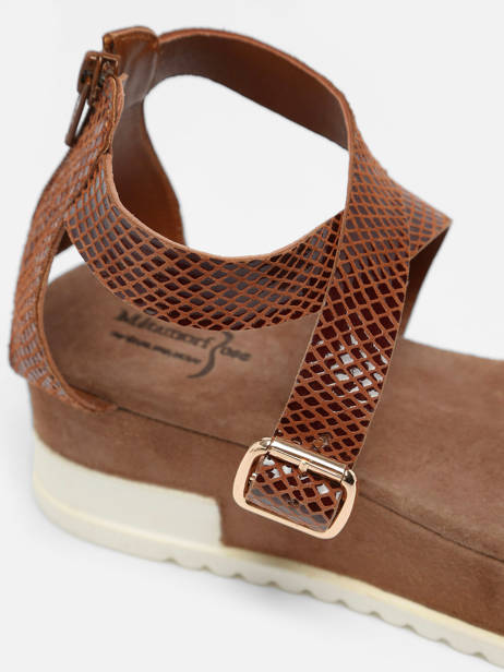 Sandals Nablier In Leather Metamorf'ose Brown accessoires NABLIER other view 1