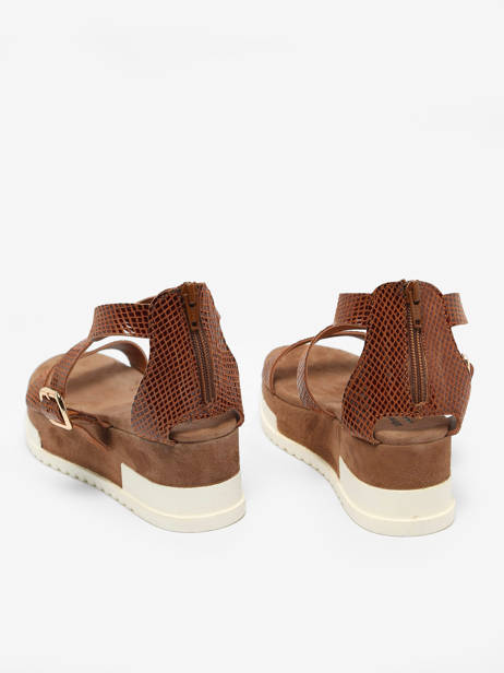 Sandals Nablier In Leather Metamorf'ose Brown accessoires NABLIER other view 3