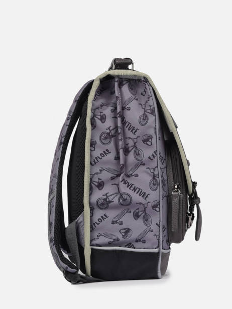 2-compartment Backpack Cameleon Gray vintage urban PBVBSD38 other view 3