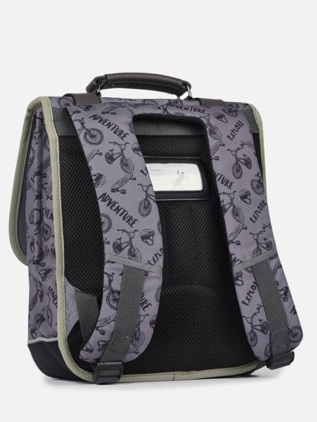 2-compartment Backpack Cameleon Gray vintage urban PBVBSD38 other view 5