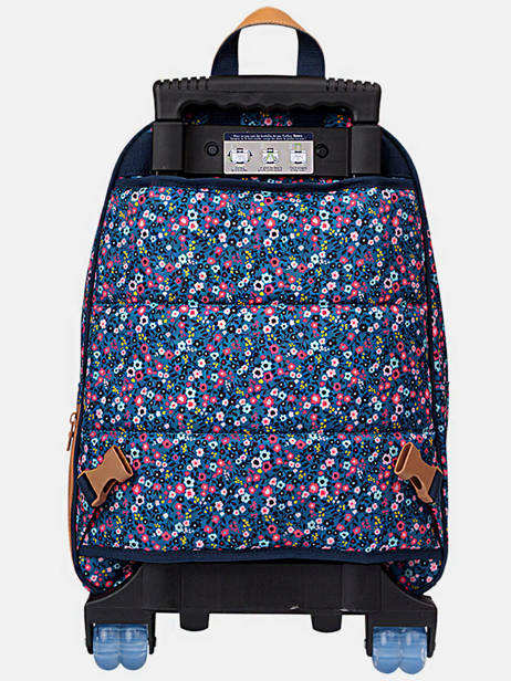 2-compartment  Wheeled Schoolbag Tann's Blue les fantaisies f 73136 other view 5