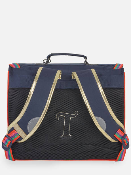 2-compartment  Satchel Tann's Blue les fantaisies f 38323 other view 4
