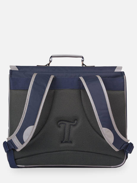 2-compartment  Satchel Tann's Blue les fantaisies g 41187 other view 4