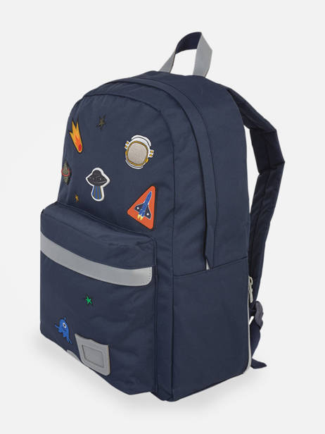 1 Compartment  Backpack Tann's Blue les fantaisies g 62187 other view 2