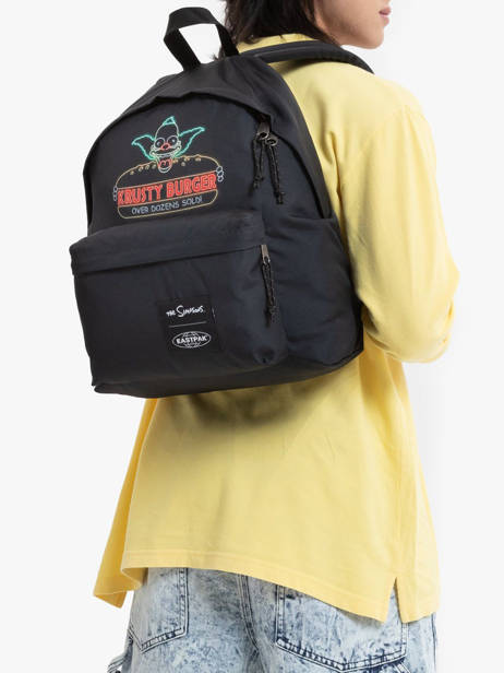 1 Compartment Backpack Eastpak Black pbg authentic K620SIM other view 1