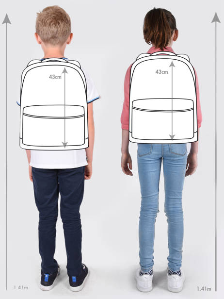 2-compartment Cool Claws Backpack Skooter Blue cool claws 2449 other view 1