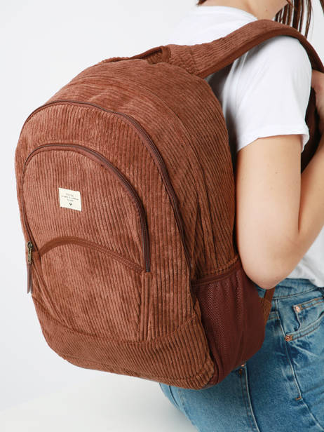 2-compartment  Backpack Roxy Brown back to school RJBP4654 other view 1