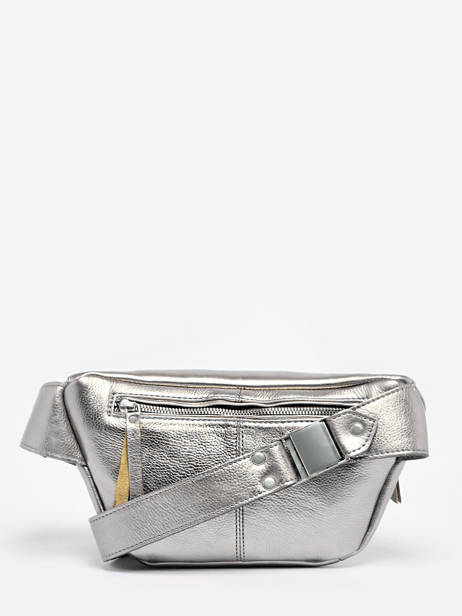 Leather La Banane Belt Bag Paul marius Silver vintage BANANE other view 4