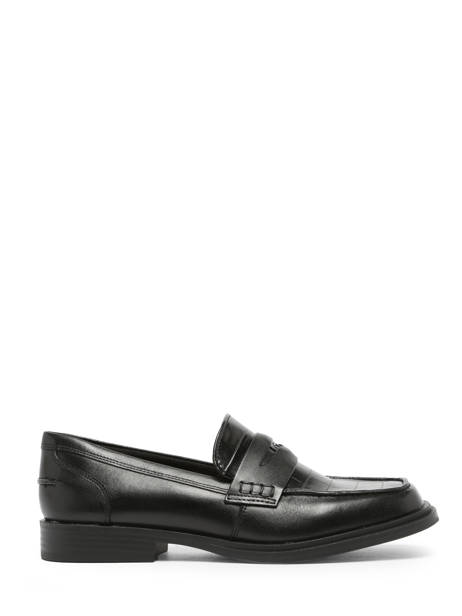 Moccasins In Leather Tamaris Black accessoires 41
